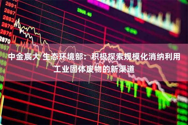 中金宸大 生态环境部：积极探索规模化消纳利用工业固体废物的新渠道